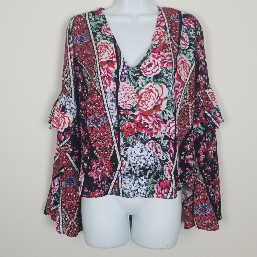 Jaase long sleeve boho top